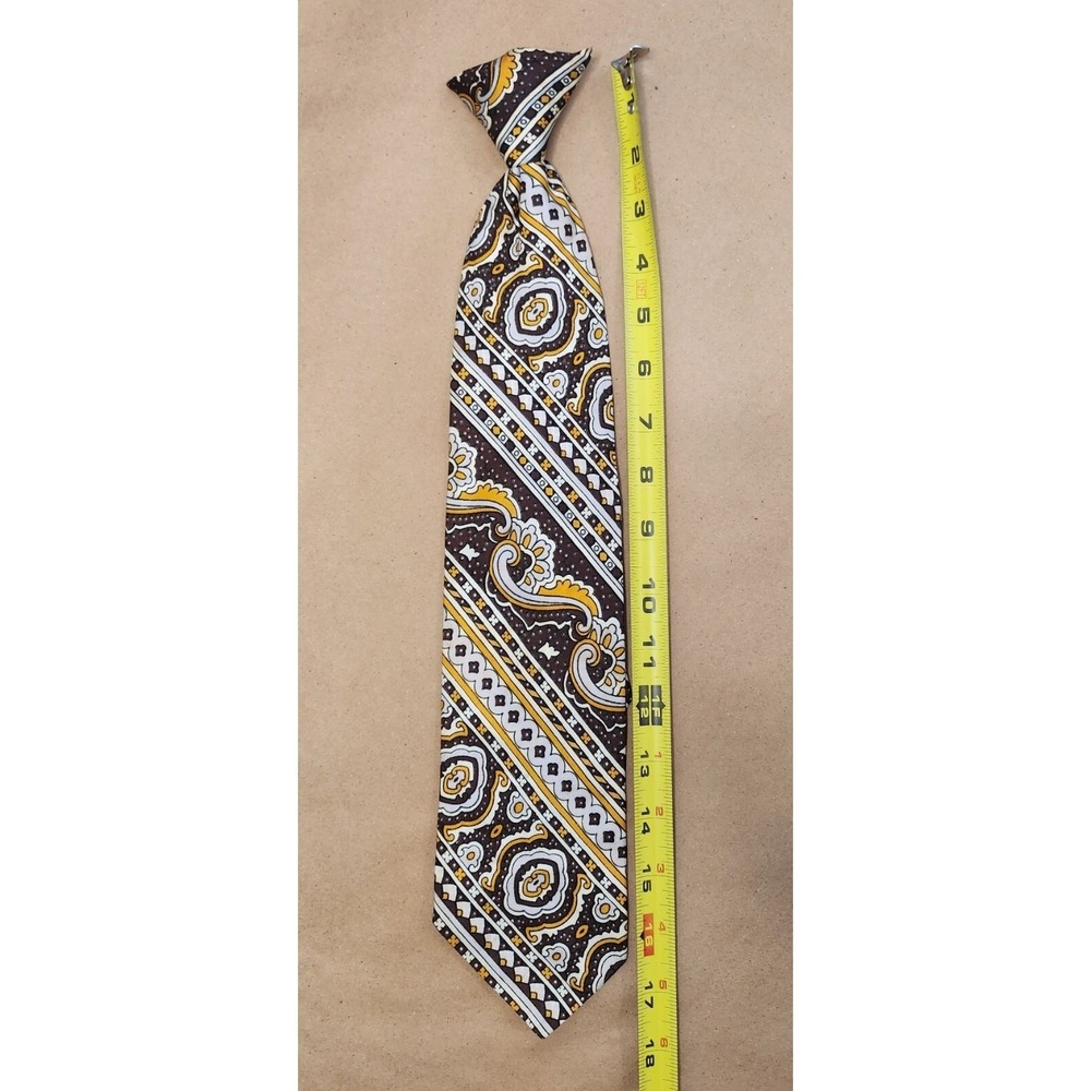 Vintage Snapper Tie 17inch, Brown, My Dad‎ Had That, pretty fly (E)